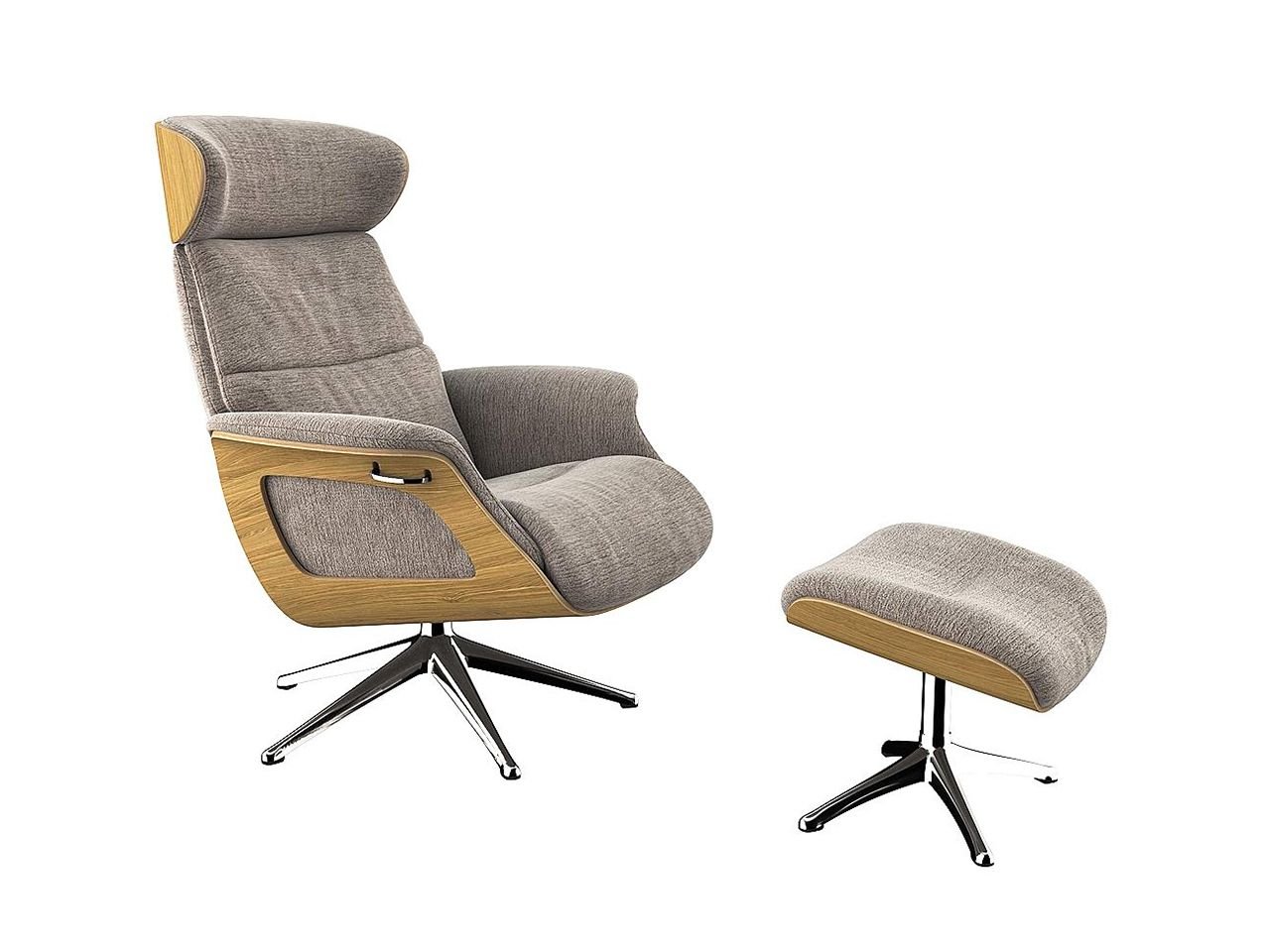 Poltrona Relax Clement con Poggiapiedi -1