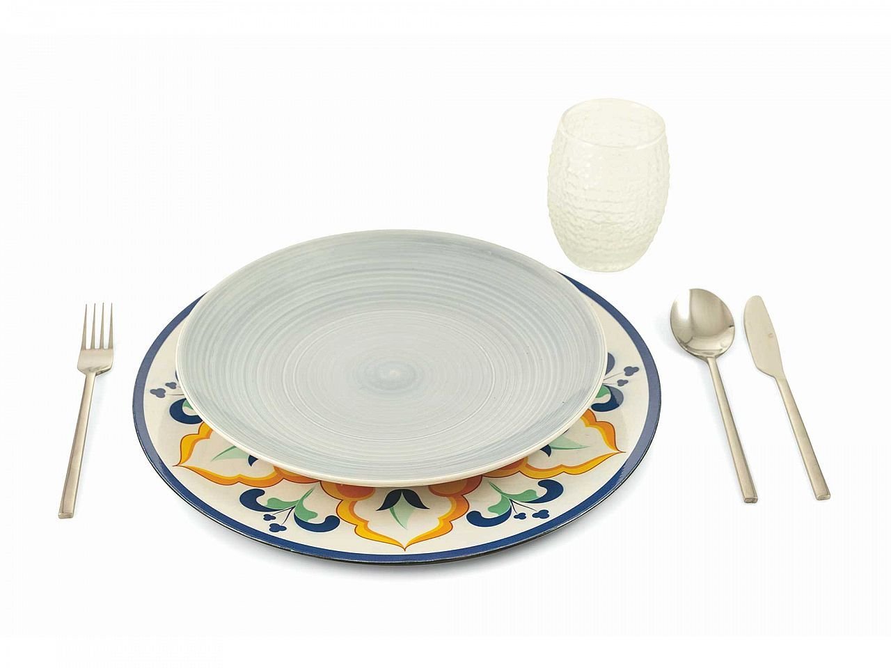 Set sottopiatti Sicilia 6 pezzi assortiti in plastica - v7