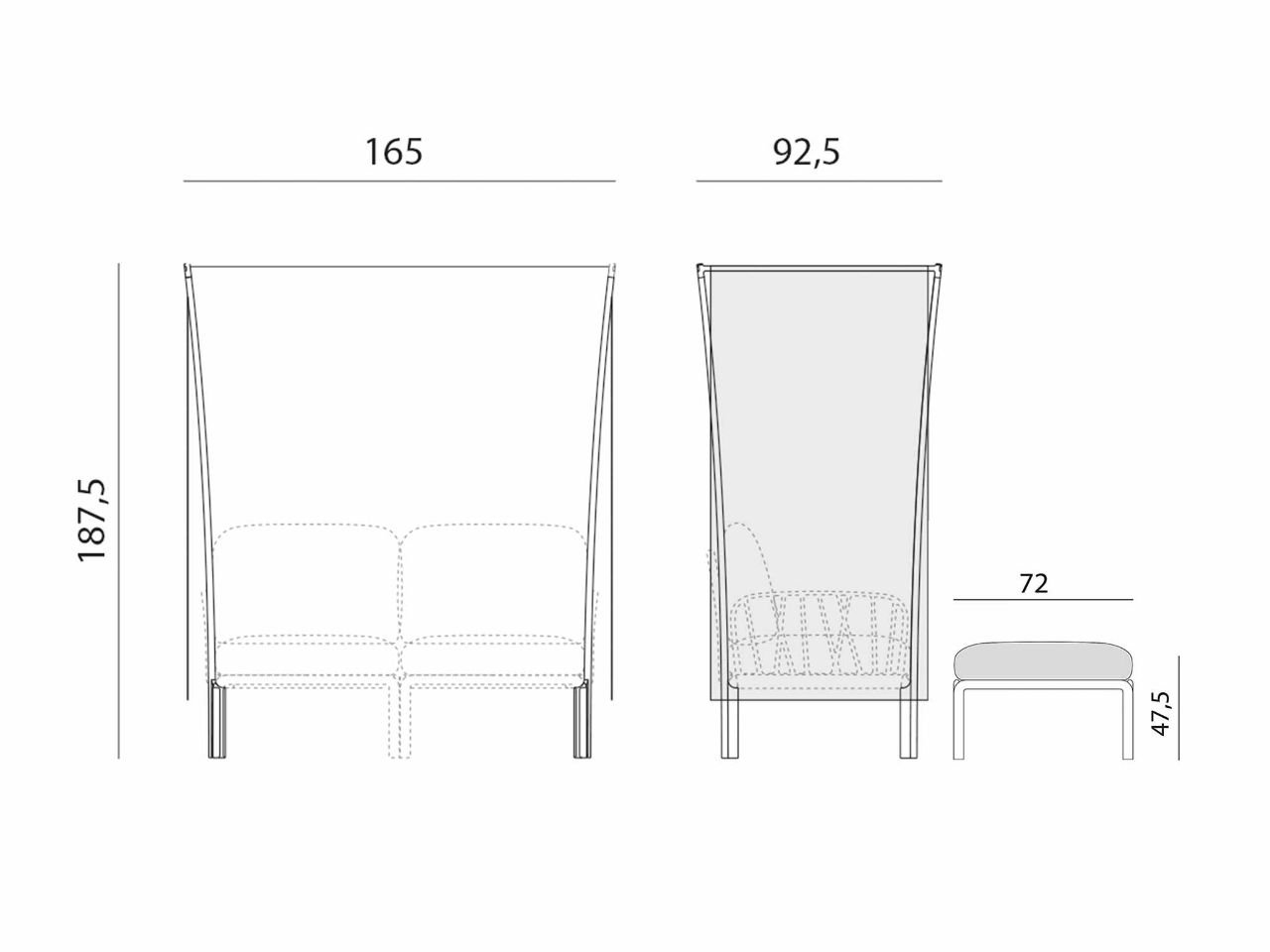 Set letto Baldacchino Komodo 2 posti - 1