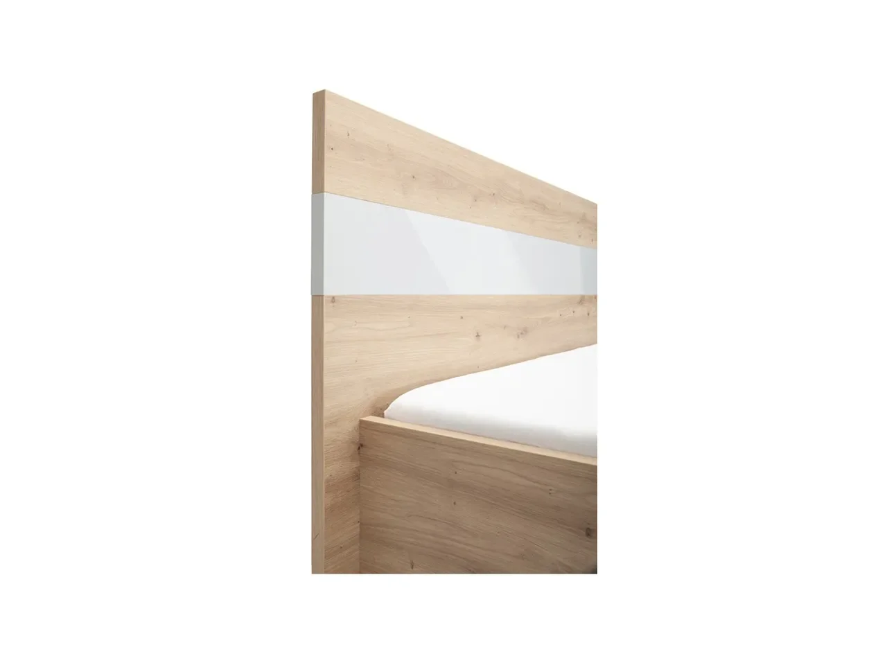 Letto matrimoniale in legno Mira - v3