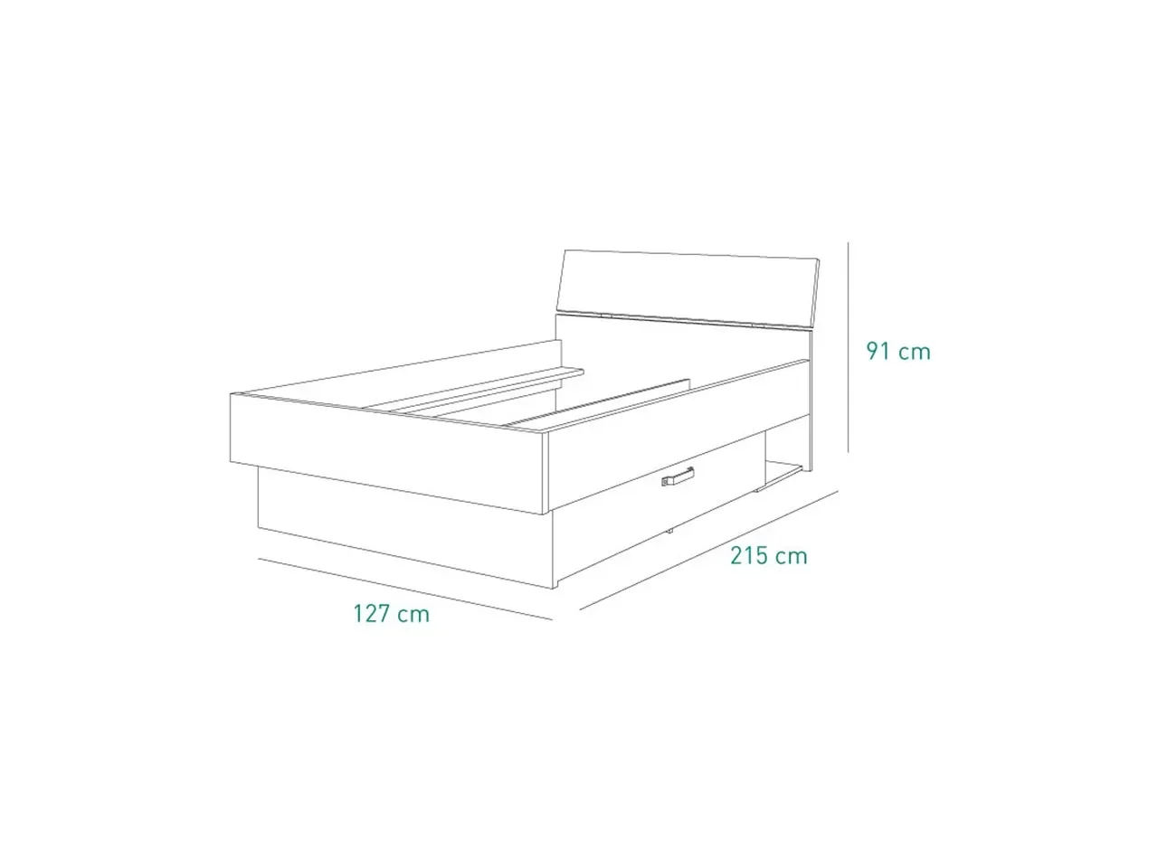 Letto singolo Iris -1