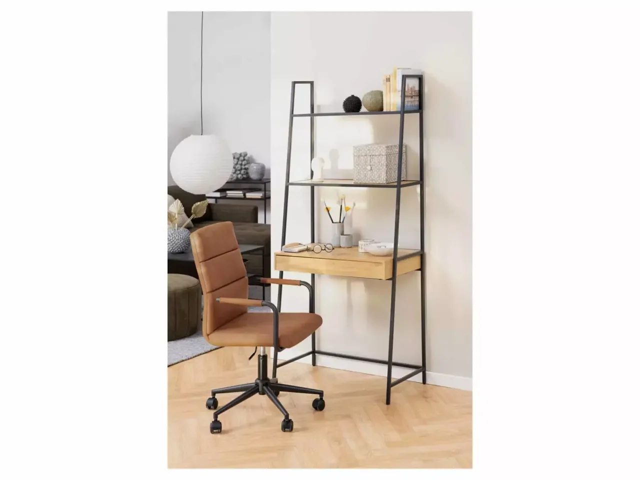 Libreria inclinata Saria 174x77 con Cassetto -2