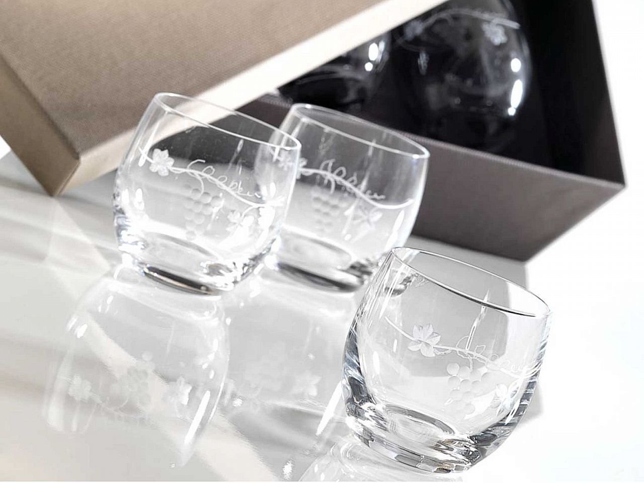 Set bicchieri grappa Elegance 6 pezzi