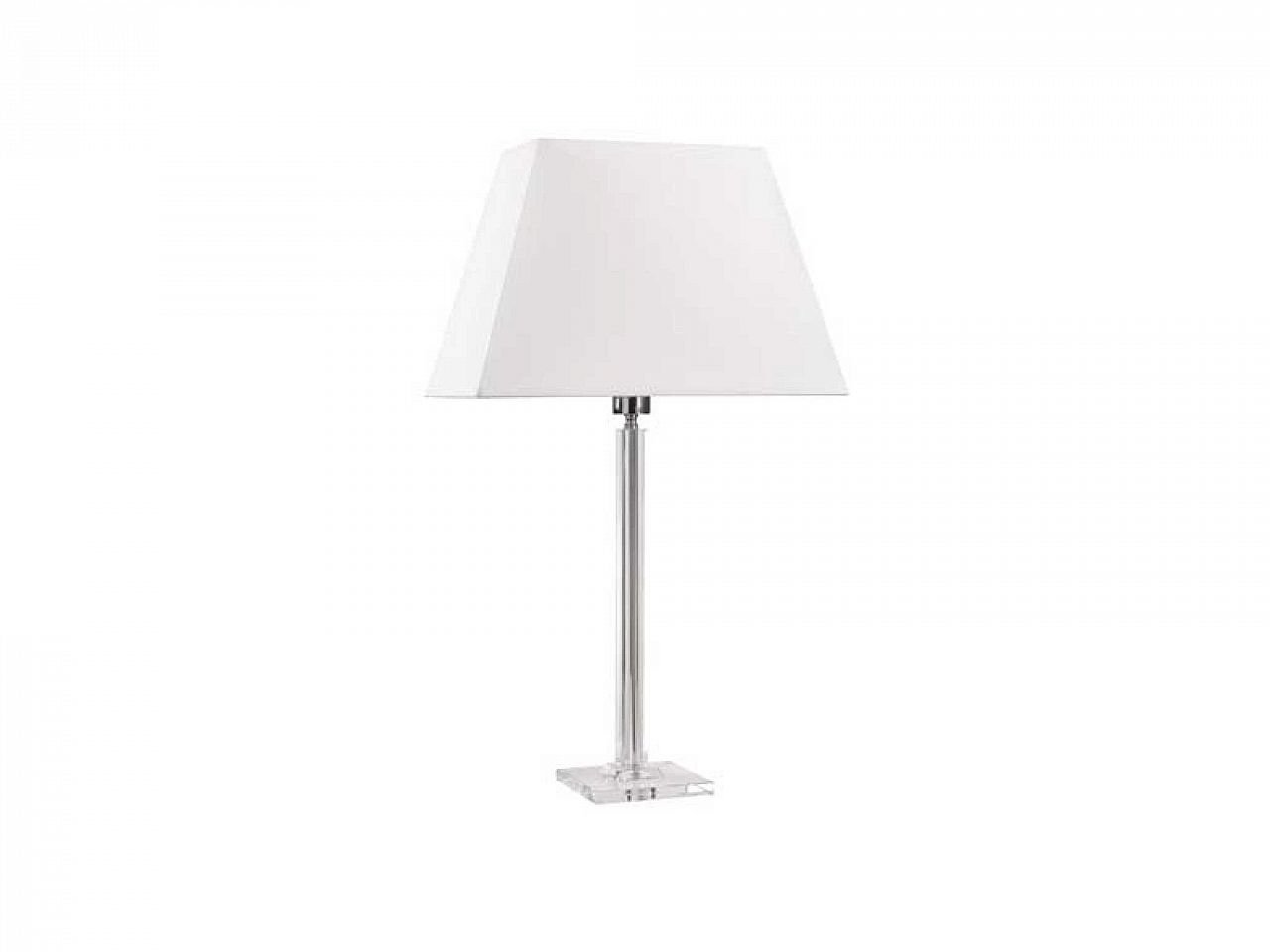 Lampada Elegance base quadra paralume a piramide h 72 - v2