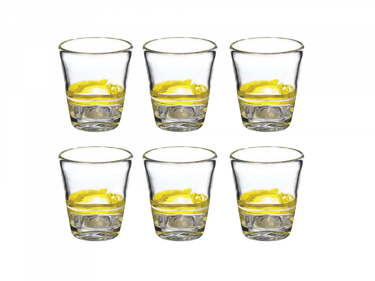 Set bicchieri Eolo Stripes 6 pezzi righe orizzontali - v12