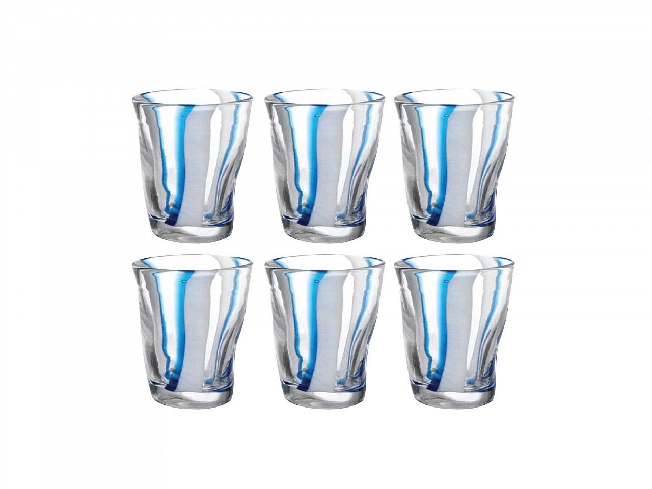 Set bicchieri Eolo Stripes 6 pezzi righe verticali - v9