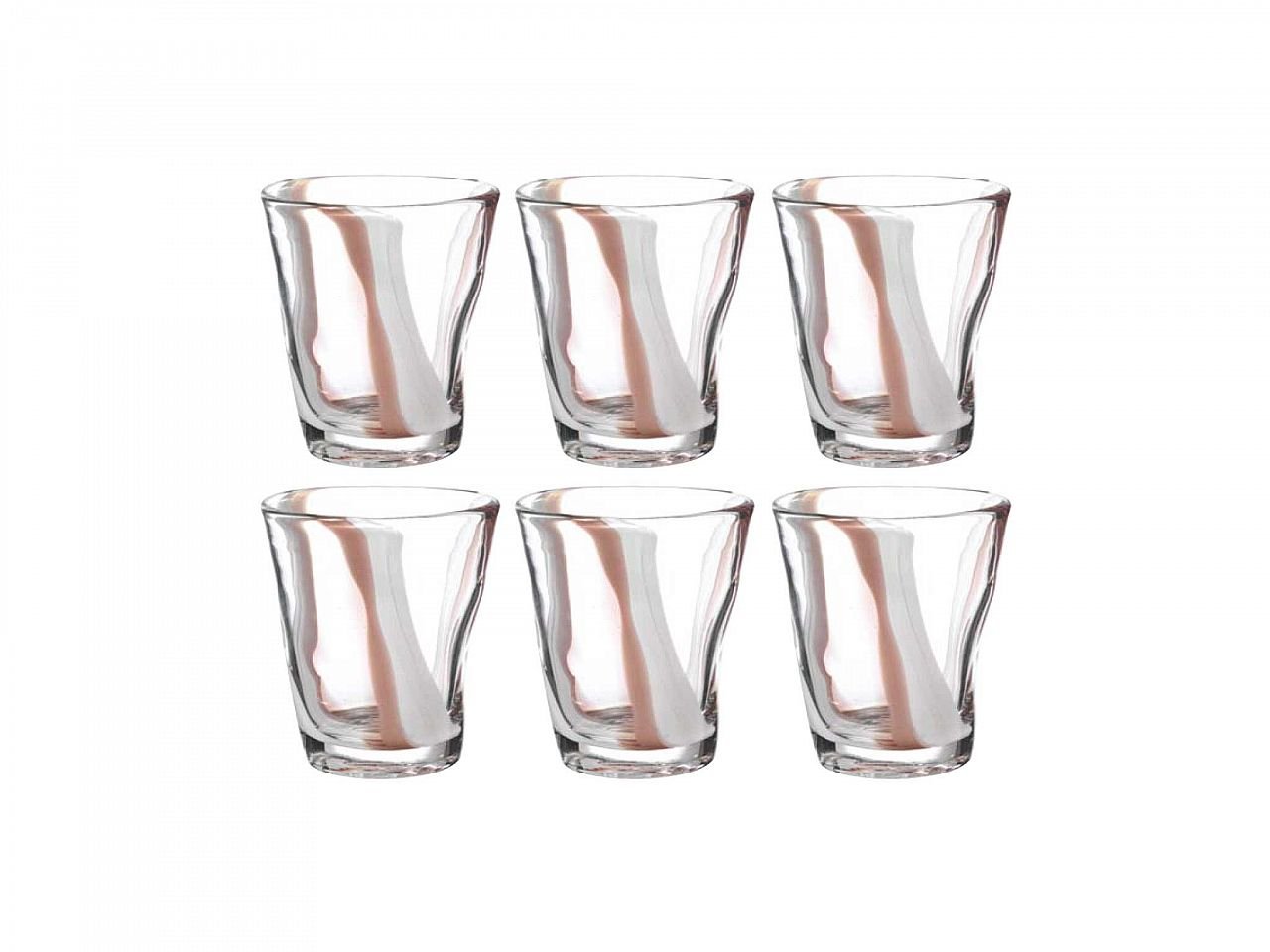 Set bicchieri Eolo Stripes 6 pezzi righe verticali - v5
