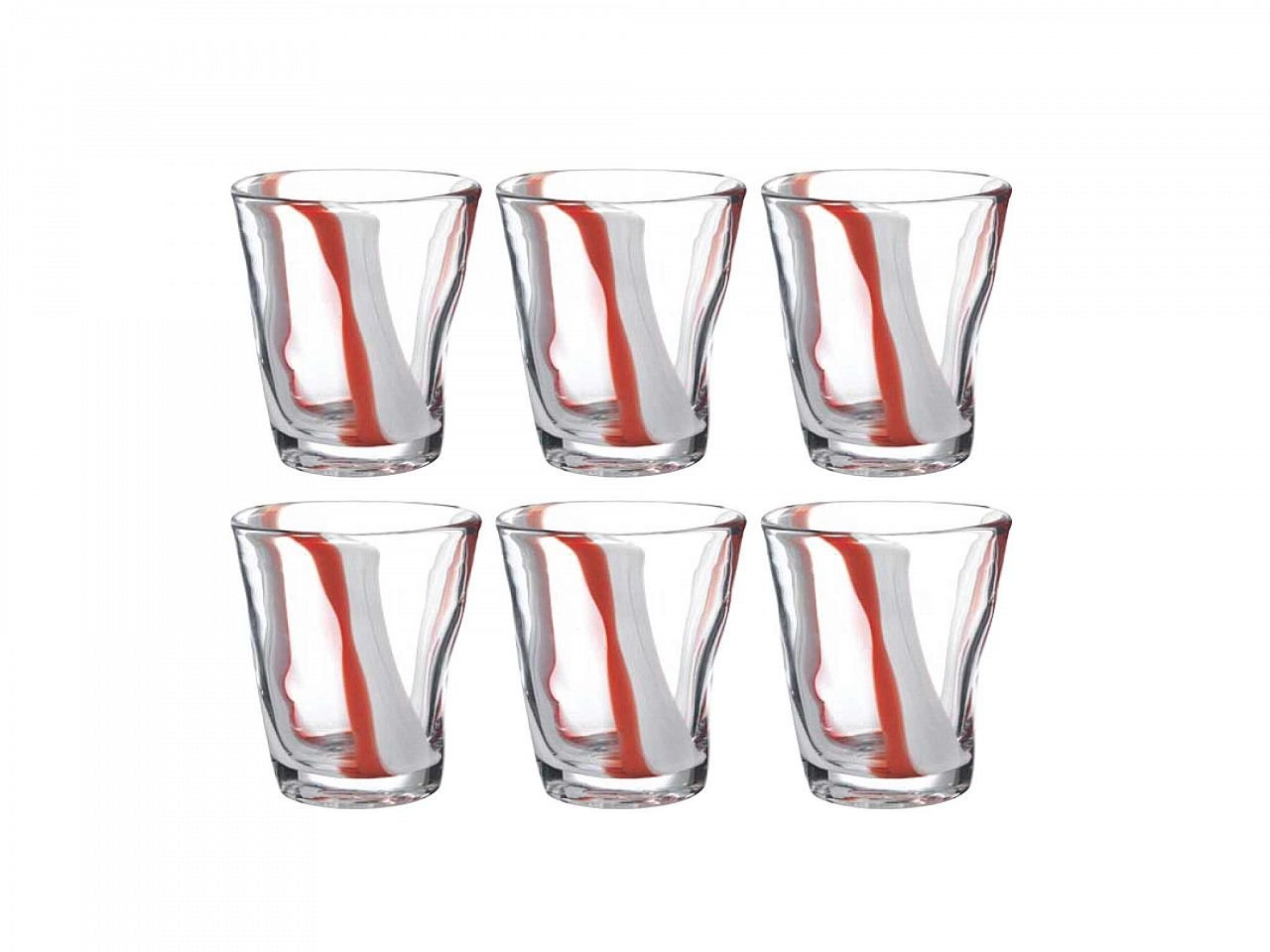 Set bicchieri Eolo Stripes 6 pezzi righe verticali - v3
