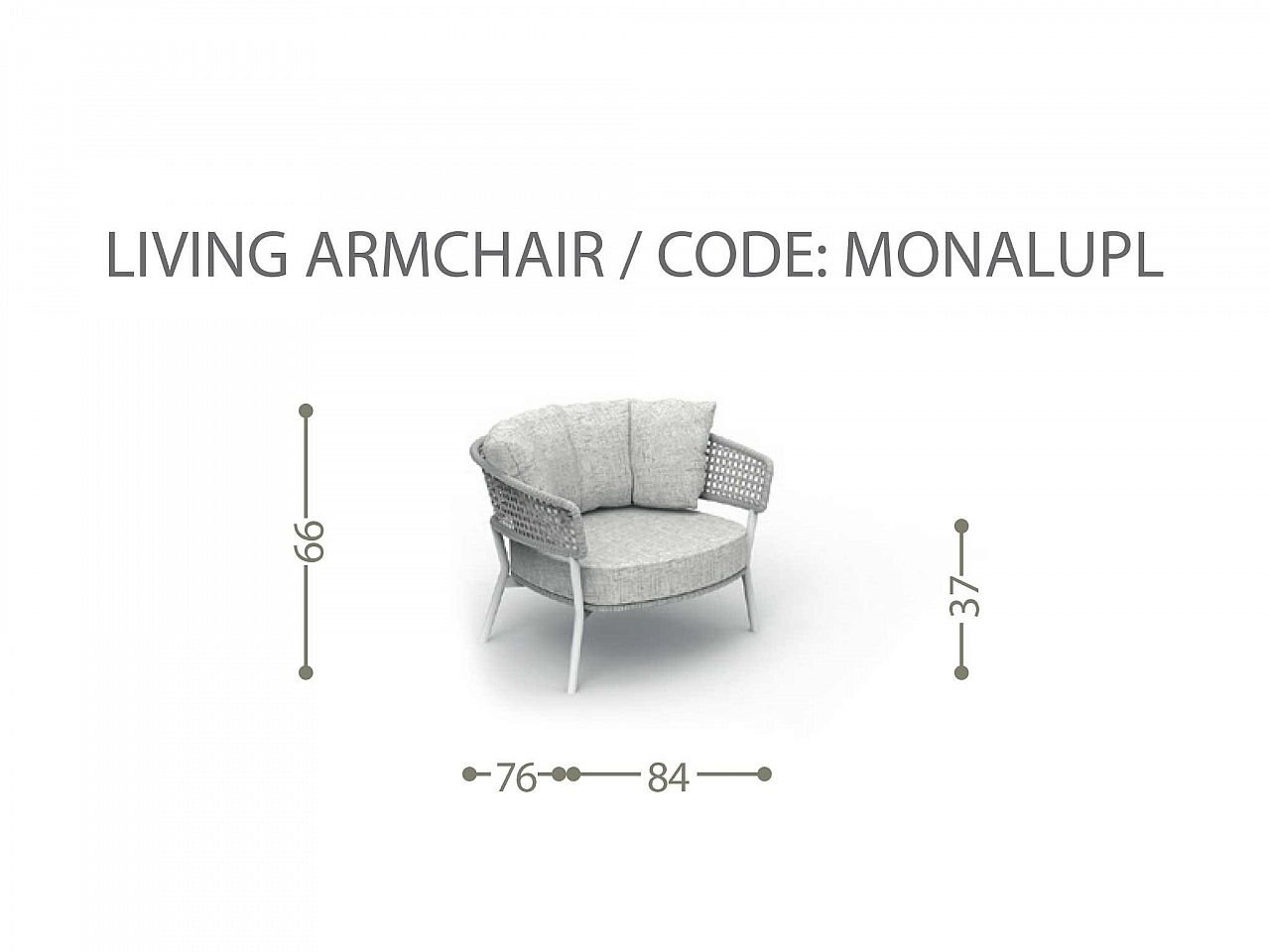 Poltrona Living Moon/Alu - 1