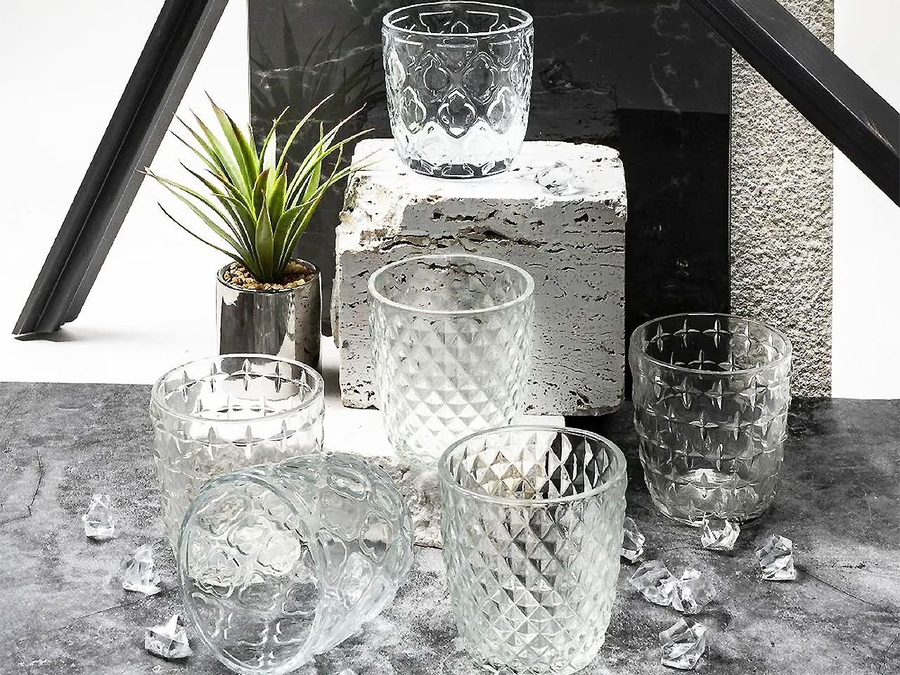 Set 6 bicchieri acqua Diversity -2
