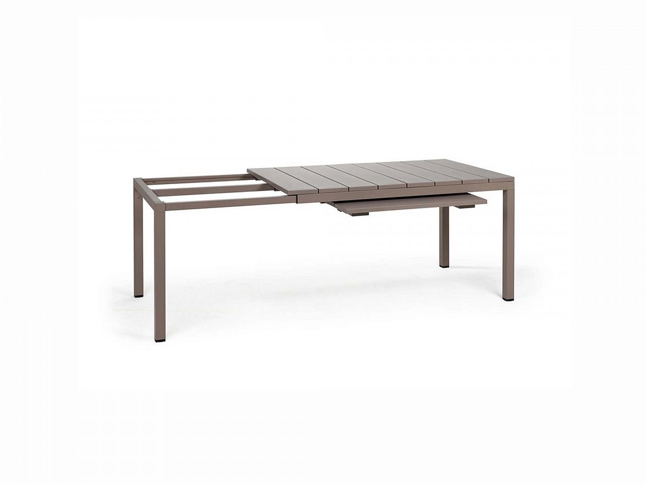 Set tavolo Rio 140/210 Alluminio con 6 sedie Net -13