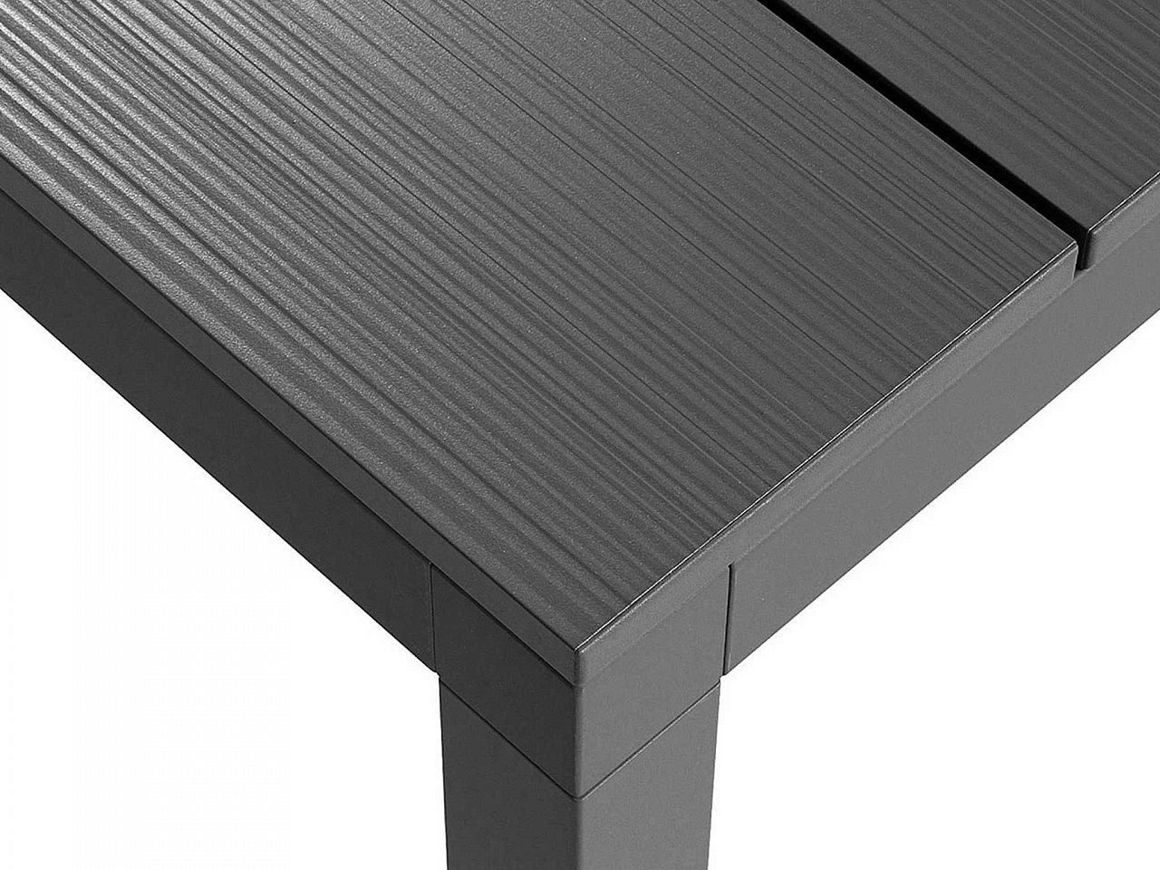 Set tavolo Rio 140/210 Alluminio con 6 sedie Net - v19