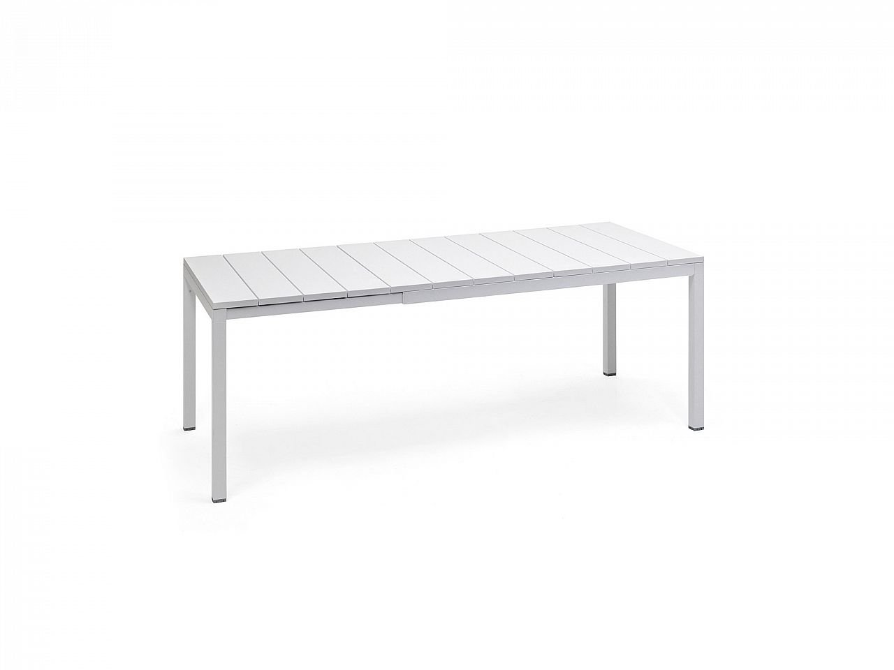 Set tavolo Rio 140/210 Alluminio con 6 sedie Trill Bistrot - v8