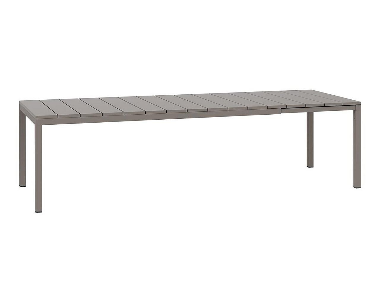 Set tavolo Rio 210/280 Alluminio con 8 sedie Net - v12