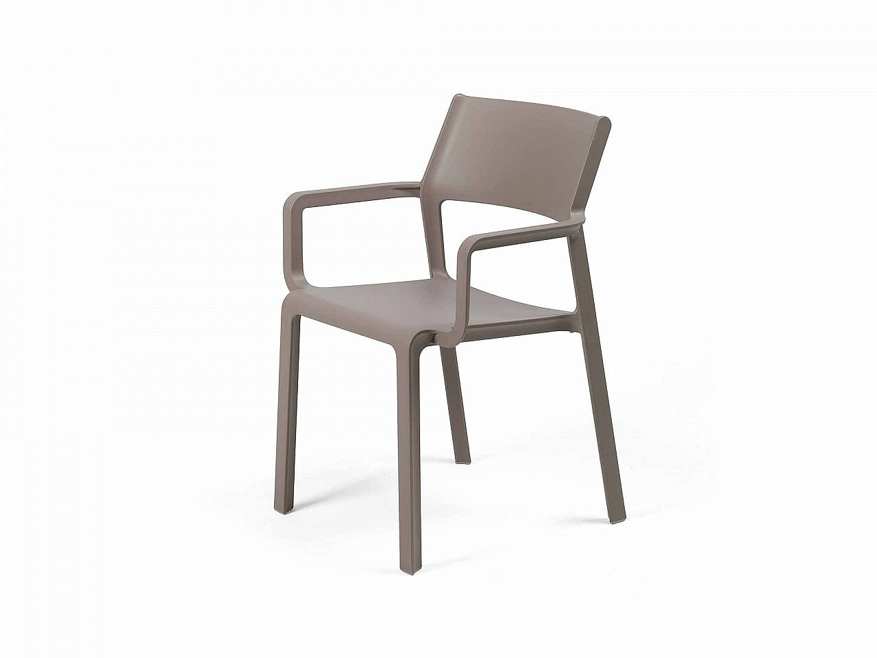 Set tavolo Rio 140/210 Alluminio con 6 sedie Trill con braccioli - v9