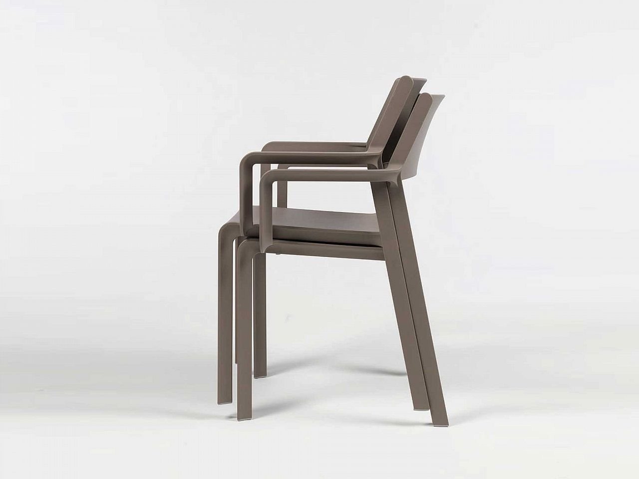 Set tavolo Rio 210/280 Alluminio con 8 sedie Trill con braccioli - v10