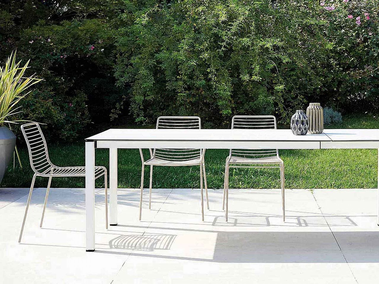 Set Tavolo allungabile Pranzo con 6 Sedie Summer -1