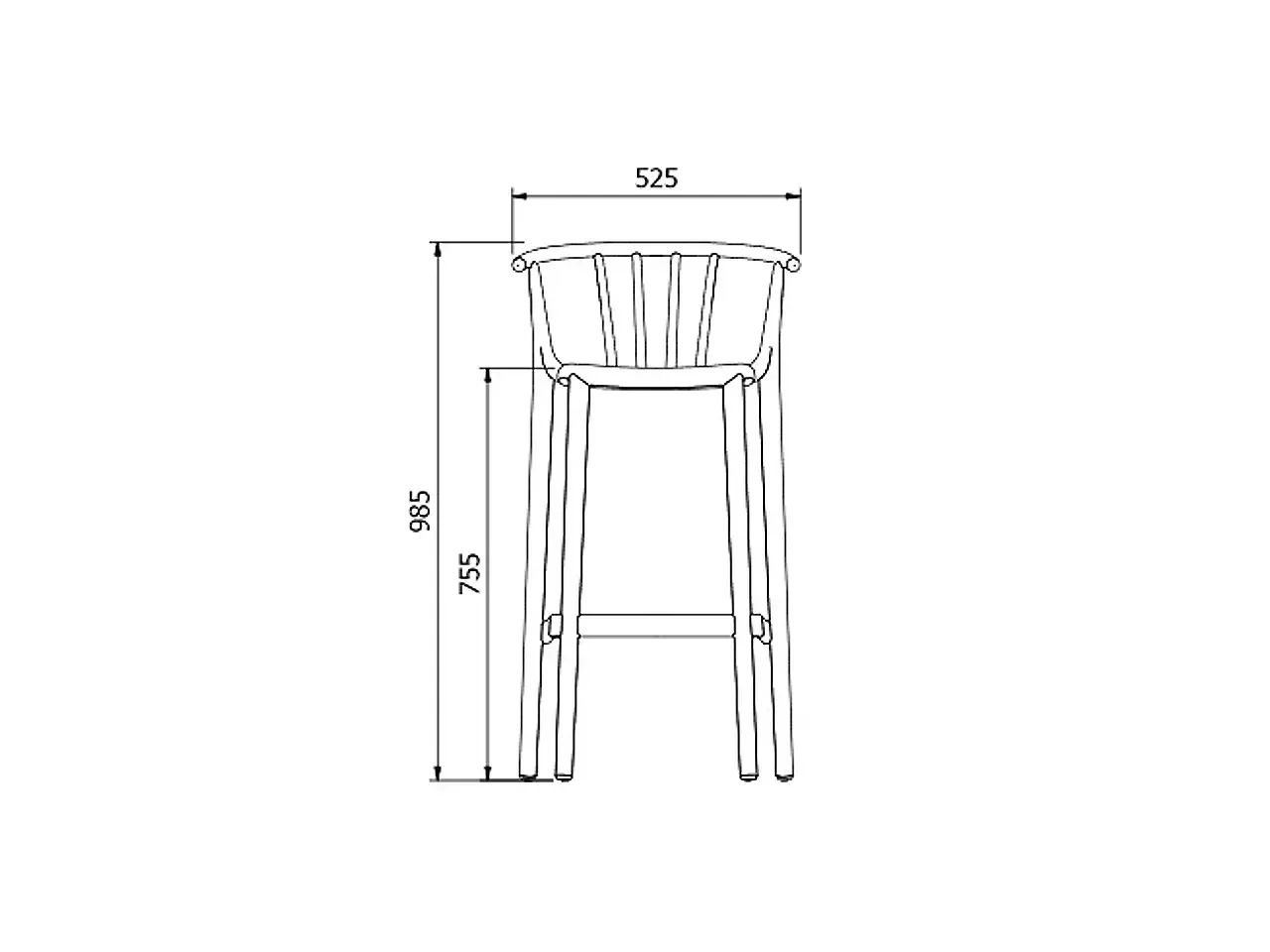 Sgabello Hawaii Alto - 1