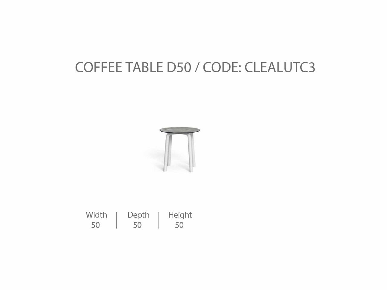 Tavolino da Caffè 50 CleoSoft/Alu - 1