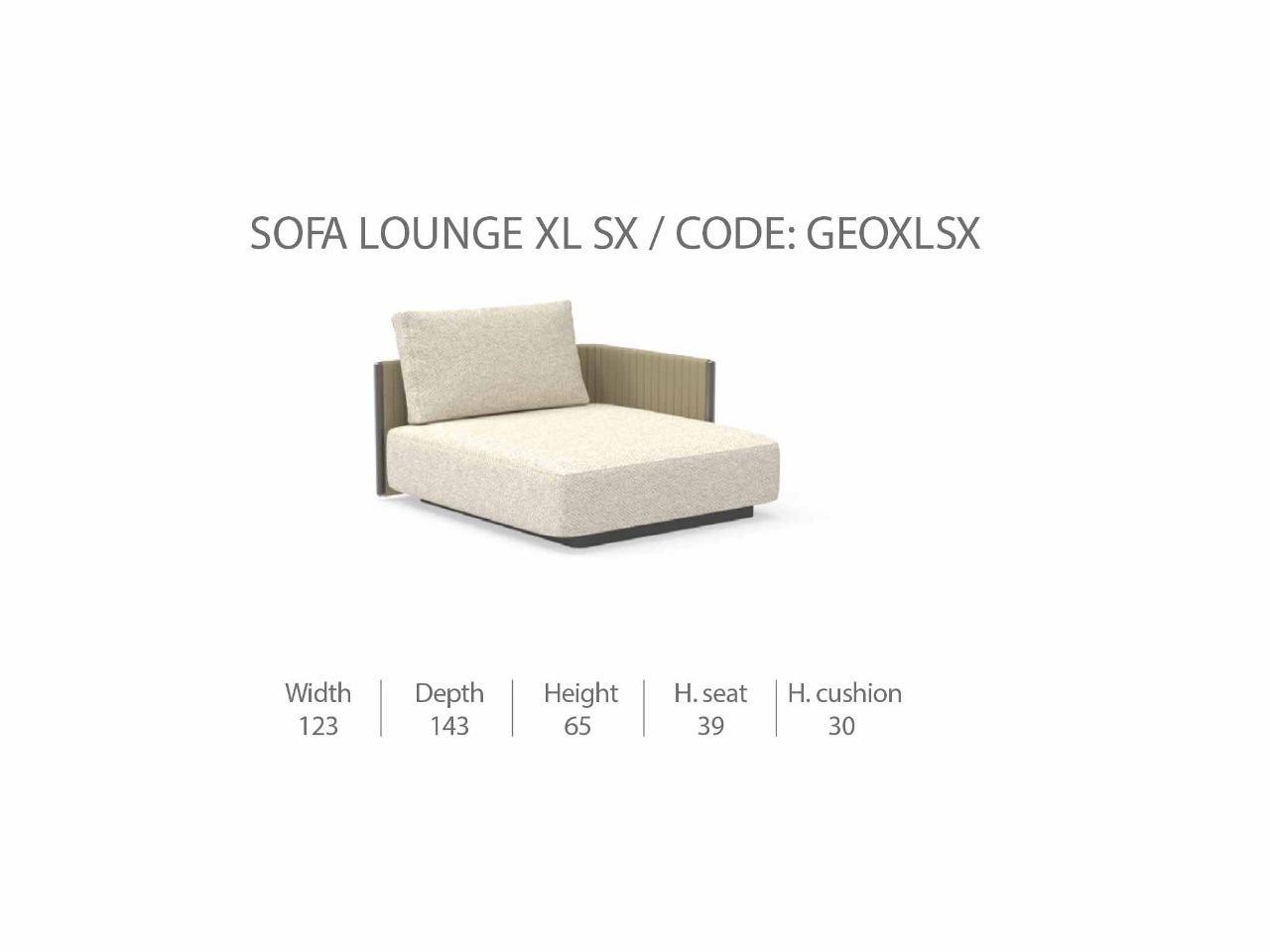 Divano Lounge XL Sinistro George - 1