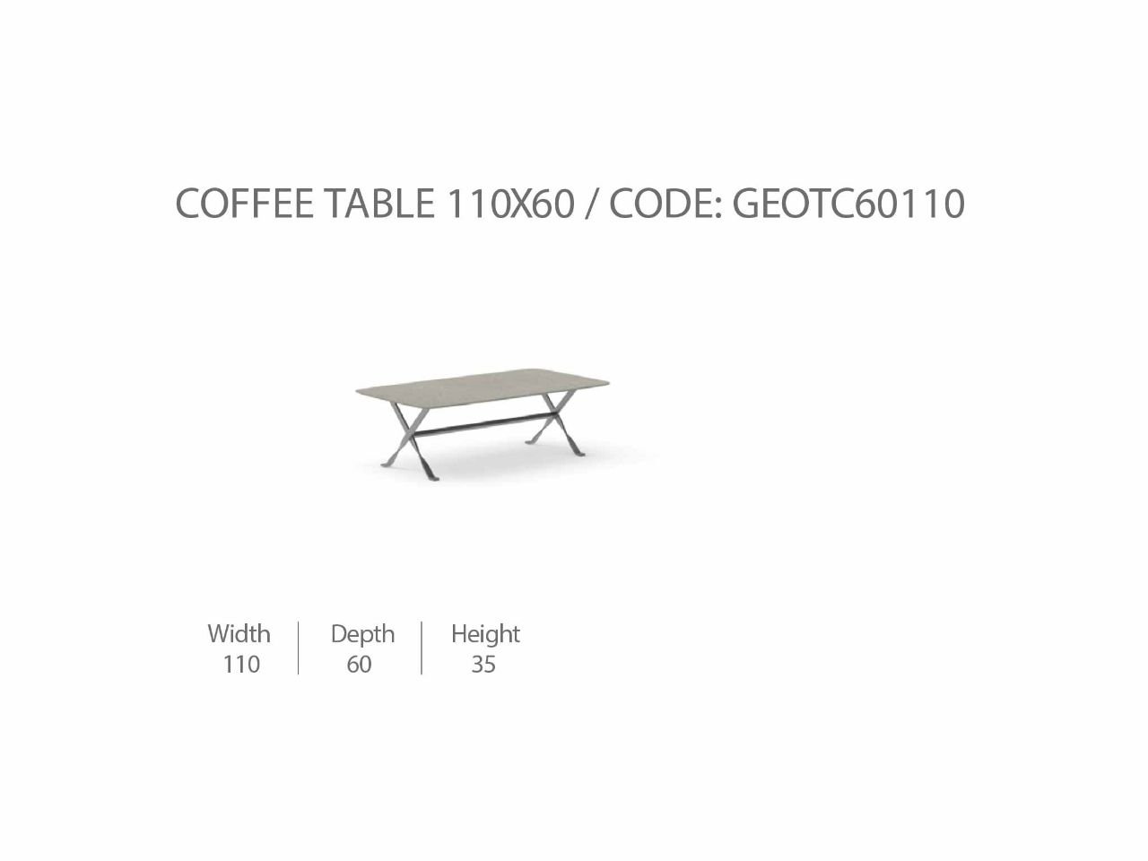 Tavolino da Caffè George 110x60 - 1