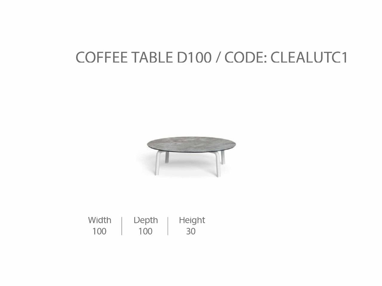Tavolino da Caffè 100 CleoSoft/Alu - 1