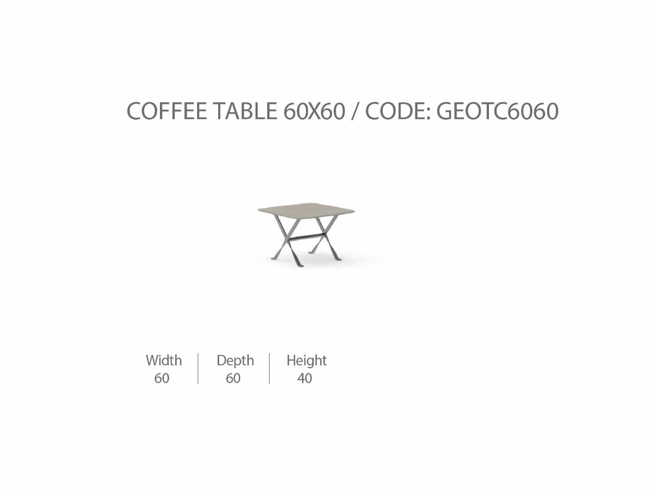 Tavolino da Caffè George 60x60 - 1