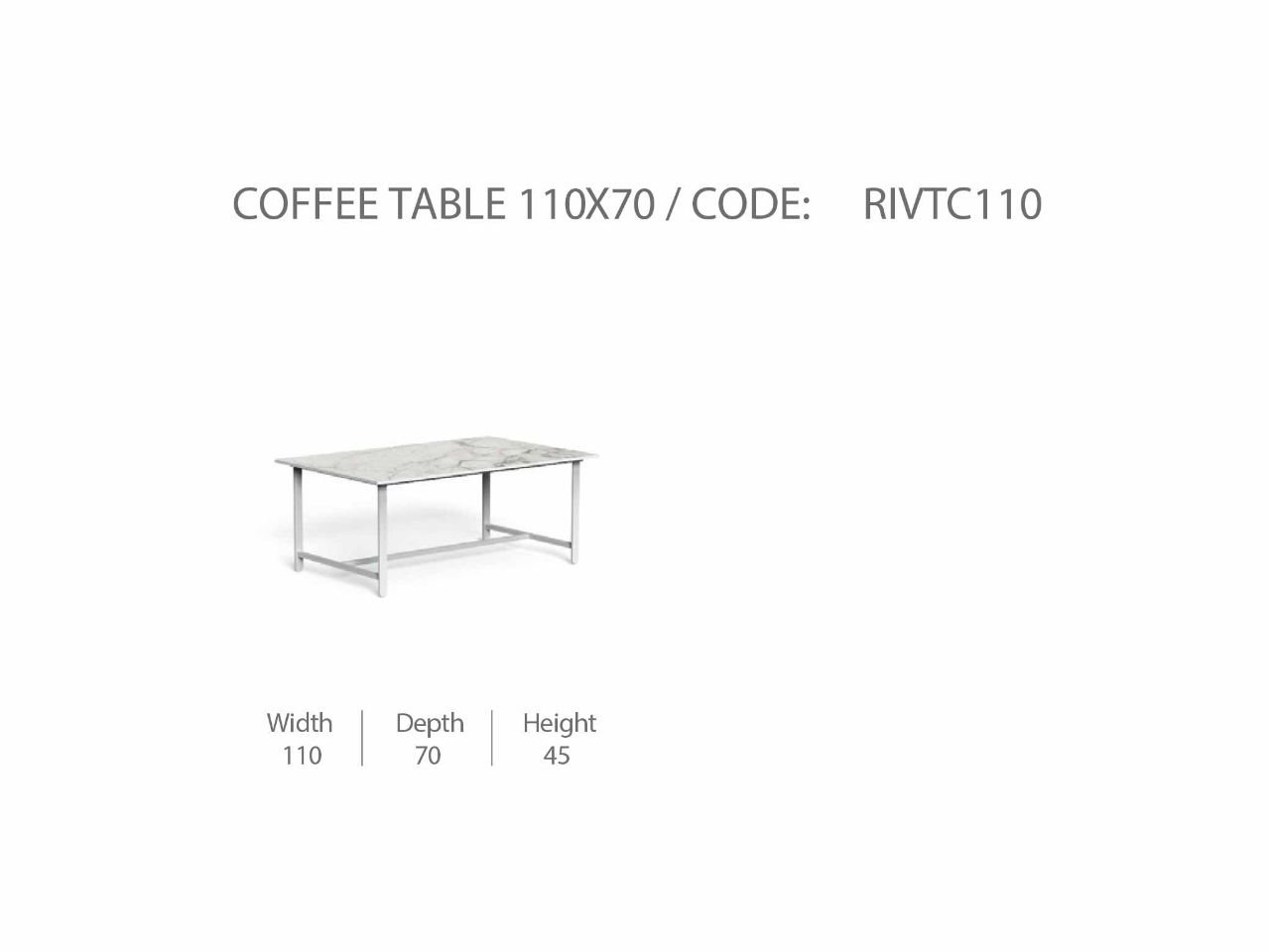 Tavolo da Caffè Riviera 110x70 - 1