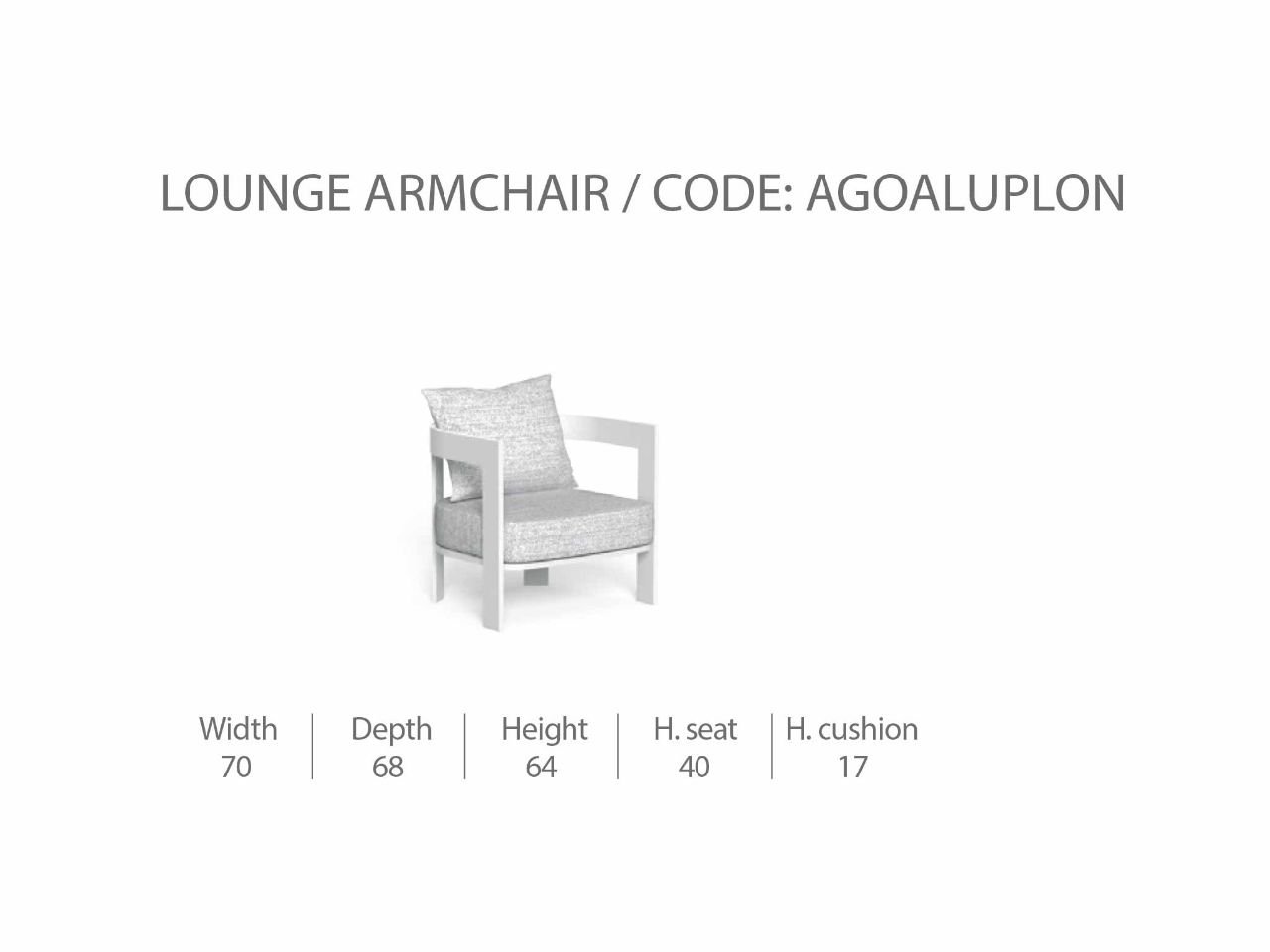 Poltrona Lounge Argo/Alu - 1