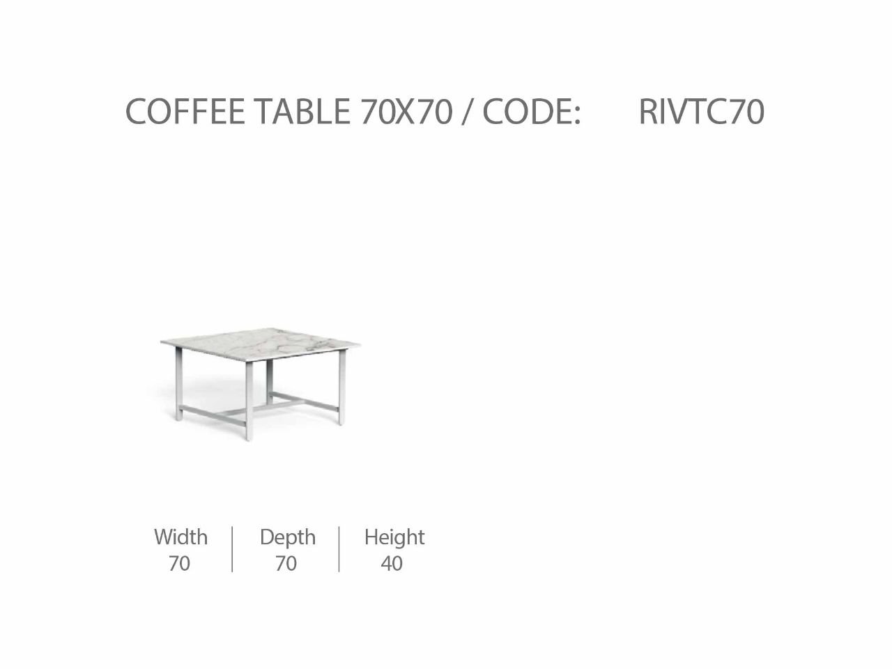 Tavolo da Caffè Riviera 70x70 - 1