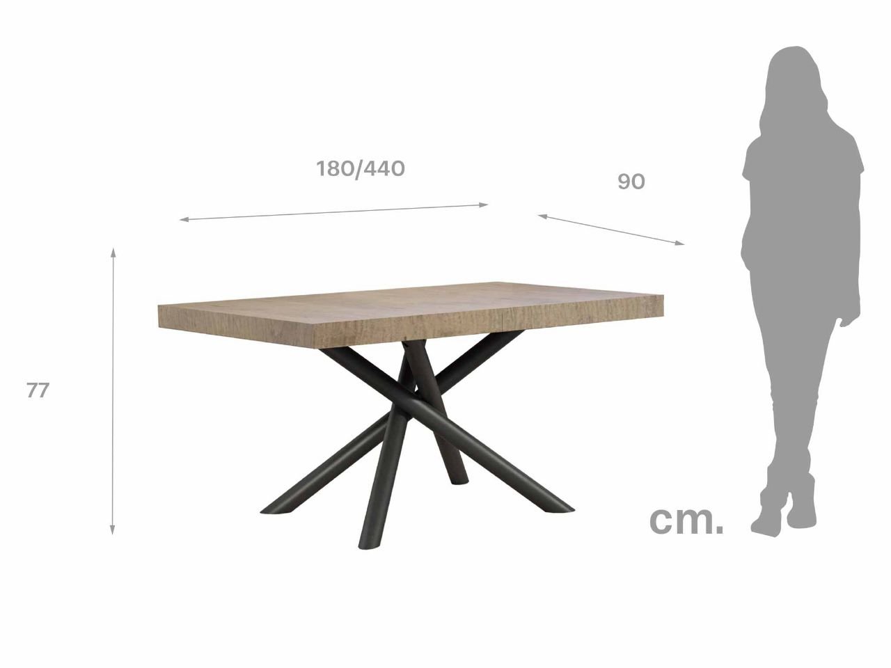 Tavolo allungabile Famas 180/440 - 1