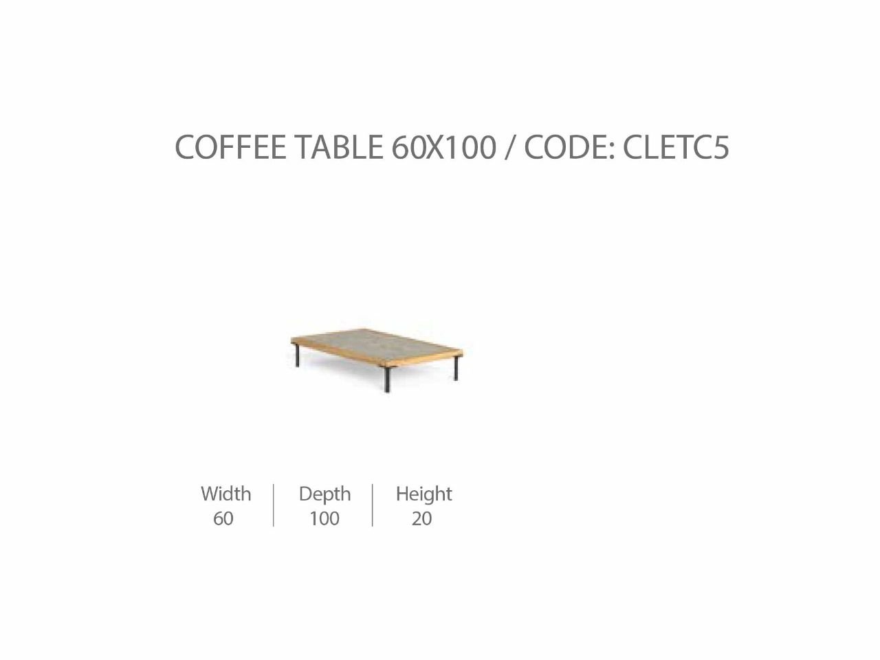 Tavolino da Caffè 60x100 CleoSoft/Wood - 1