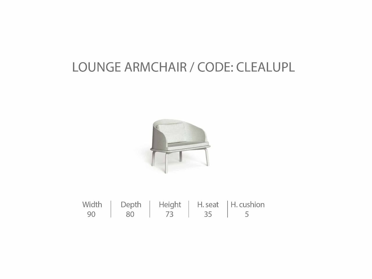 Poltrona Lounge CleoSoft/Alu - 1