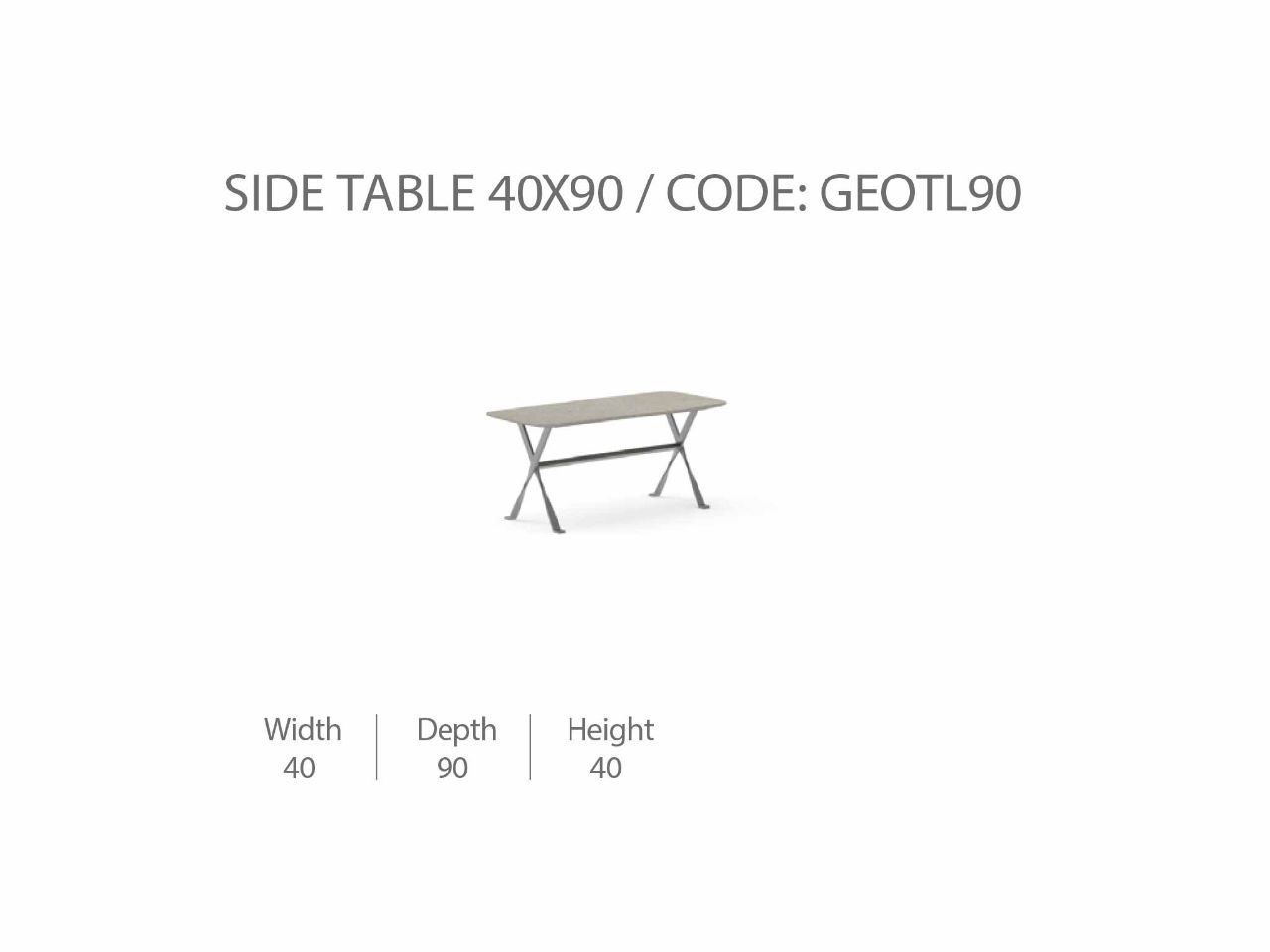 Tavolino George 40x90 - 1