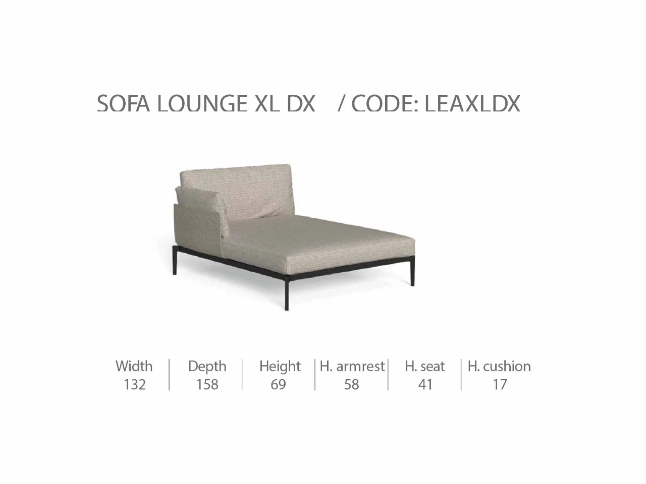 Divano Lounge XL Destro Leaf - 1