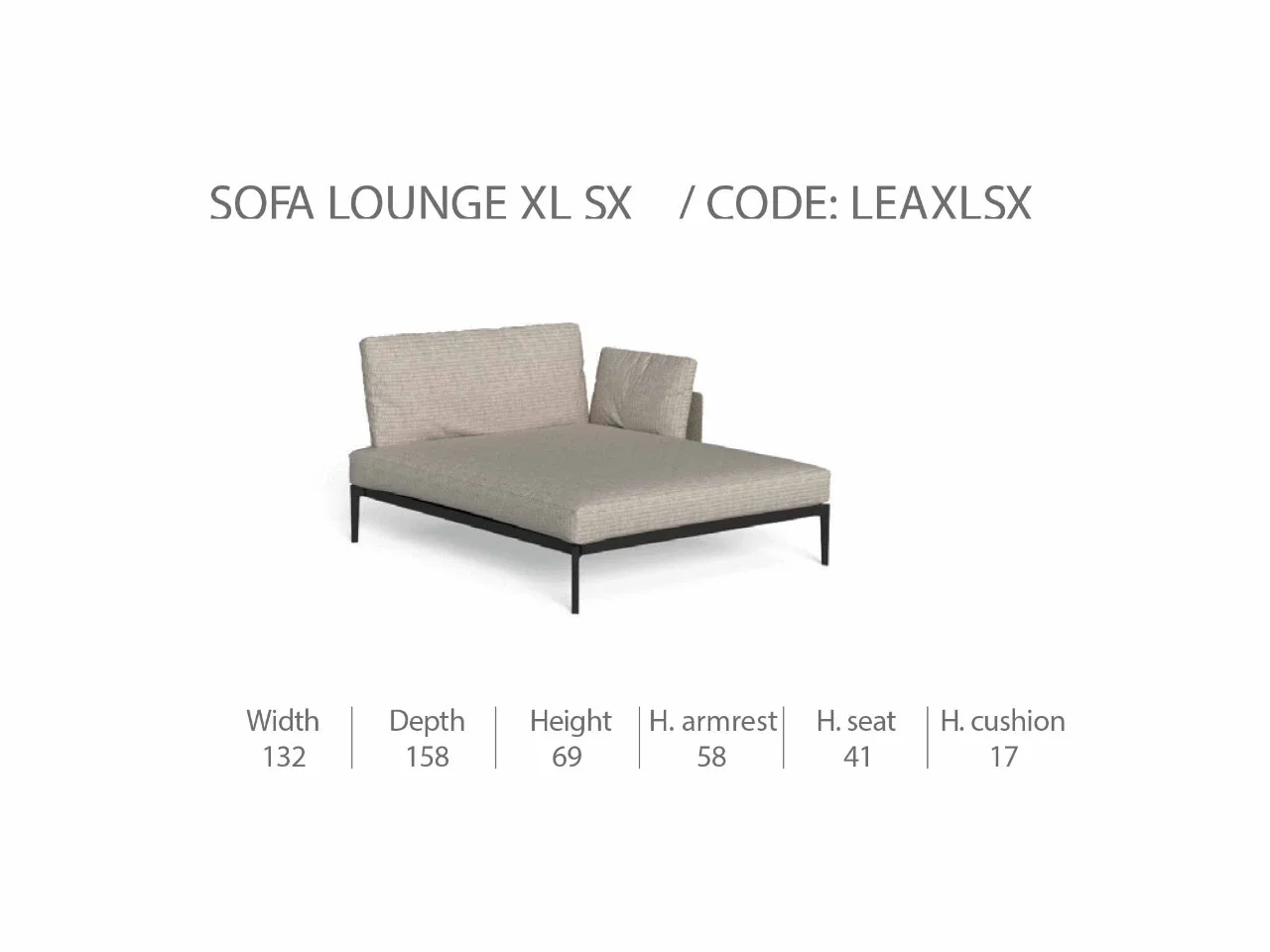 Divano Lounge XL Sinistro Leaf - 1