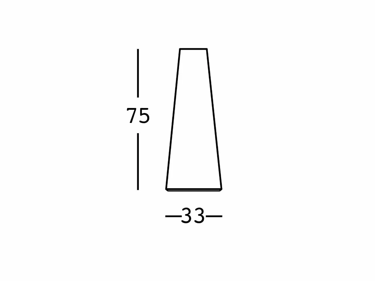 Basamento per Tavolo 75x33 Fura - 1