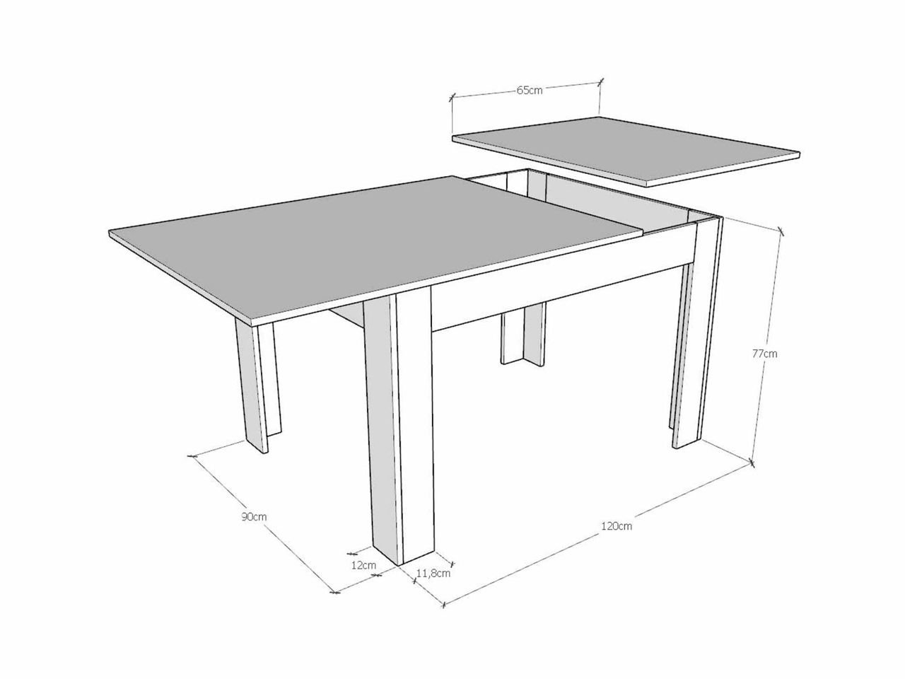 Tavolo Bibi 120x90 - 1