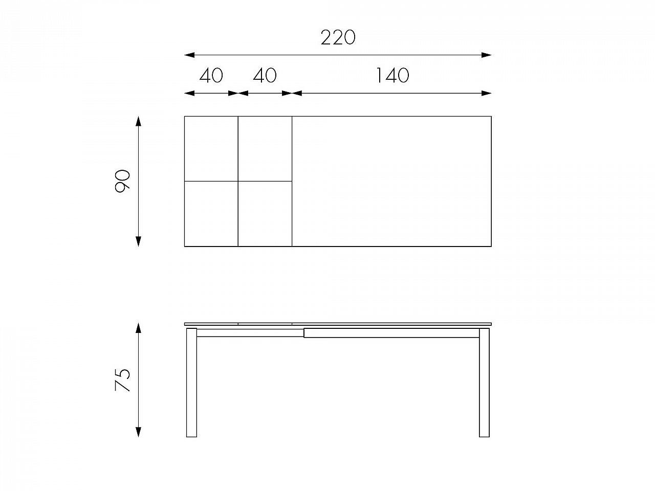 Tavolo allungabile Account 140/220 - 1
