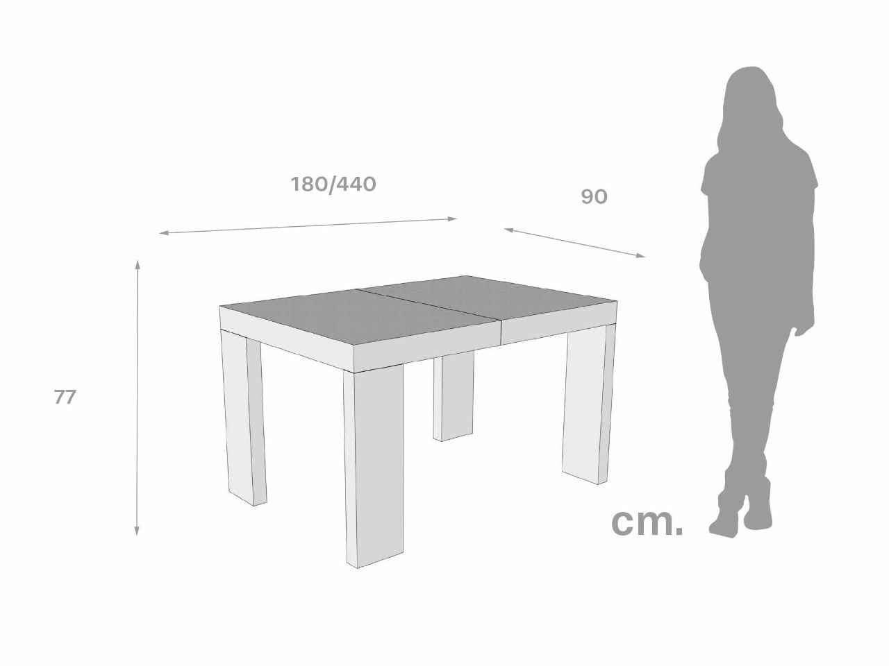 Tavolo allungabile Roxell 180/440 - 1