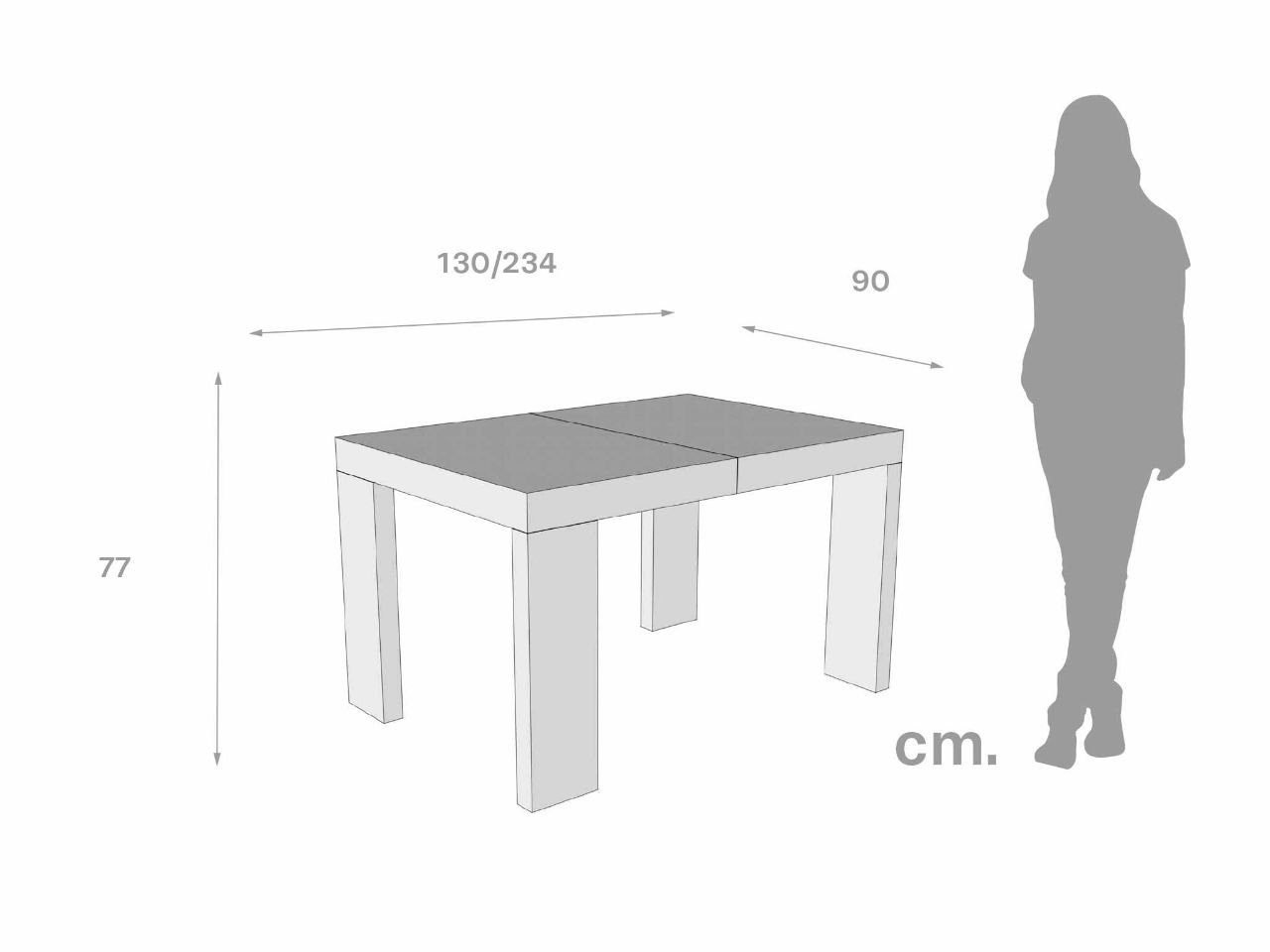 Tavolo allungabile Roxell 130/234 - 1