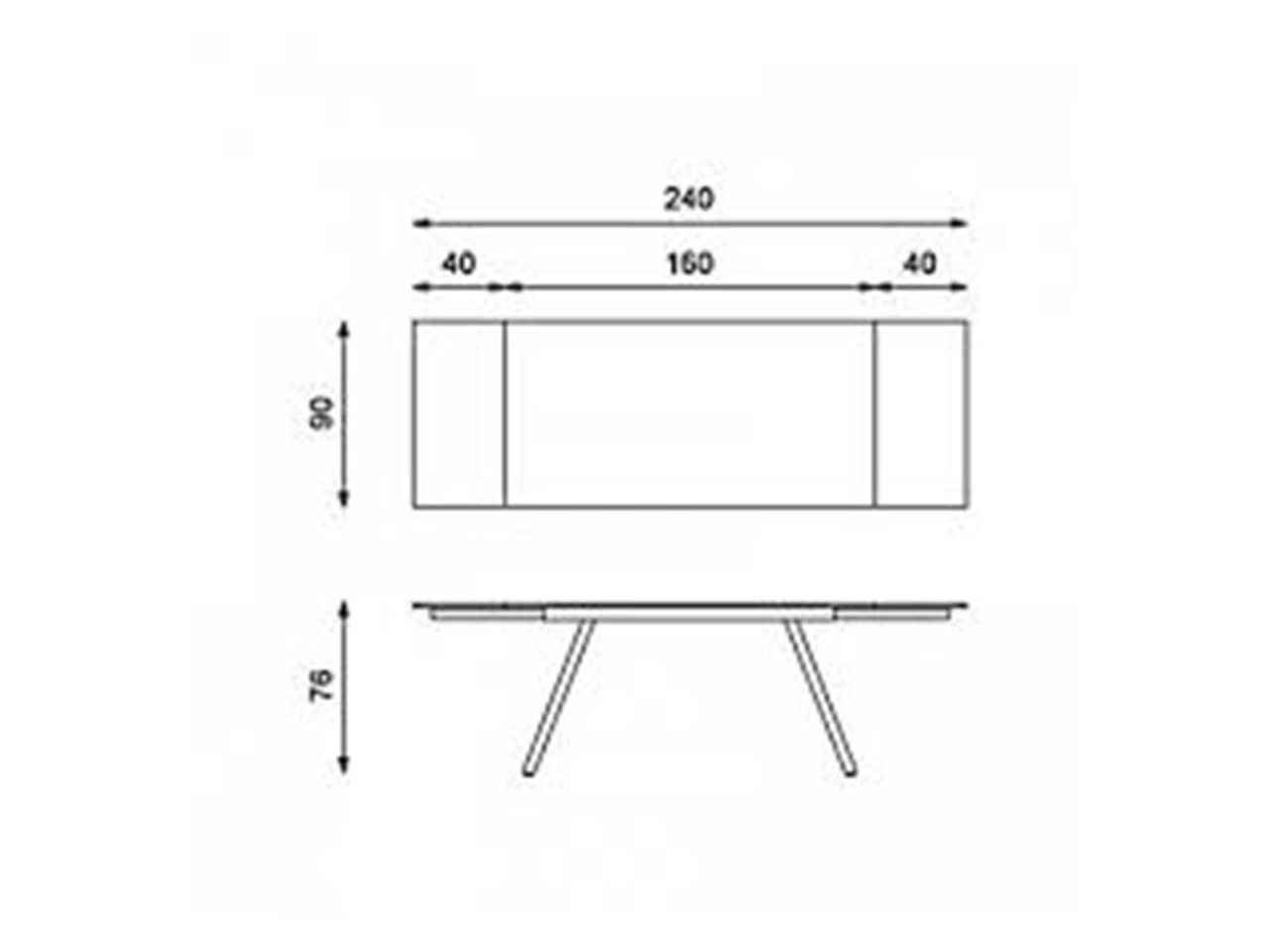 Tavolo Allungabile Smokey 160/240 - 1