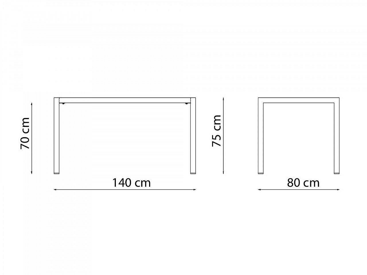 Tavolo Quatris 140x80 - 1