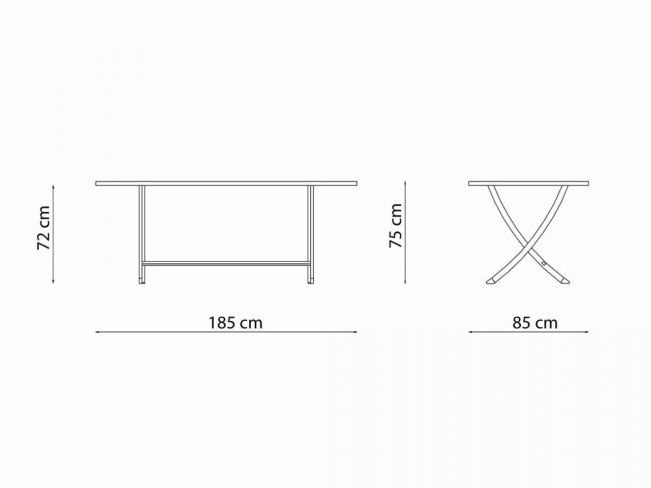 Tavolo Vegas 185x85 - 1