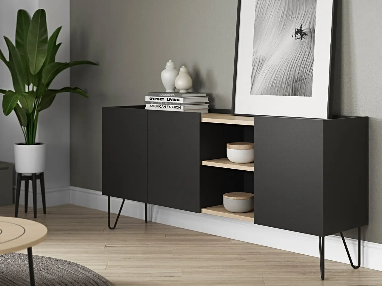 Credenza moderna bassa Nina - v1