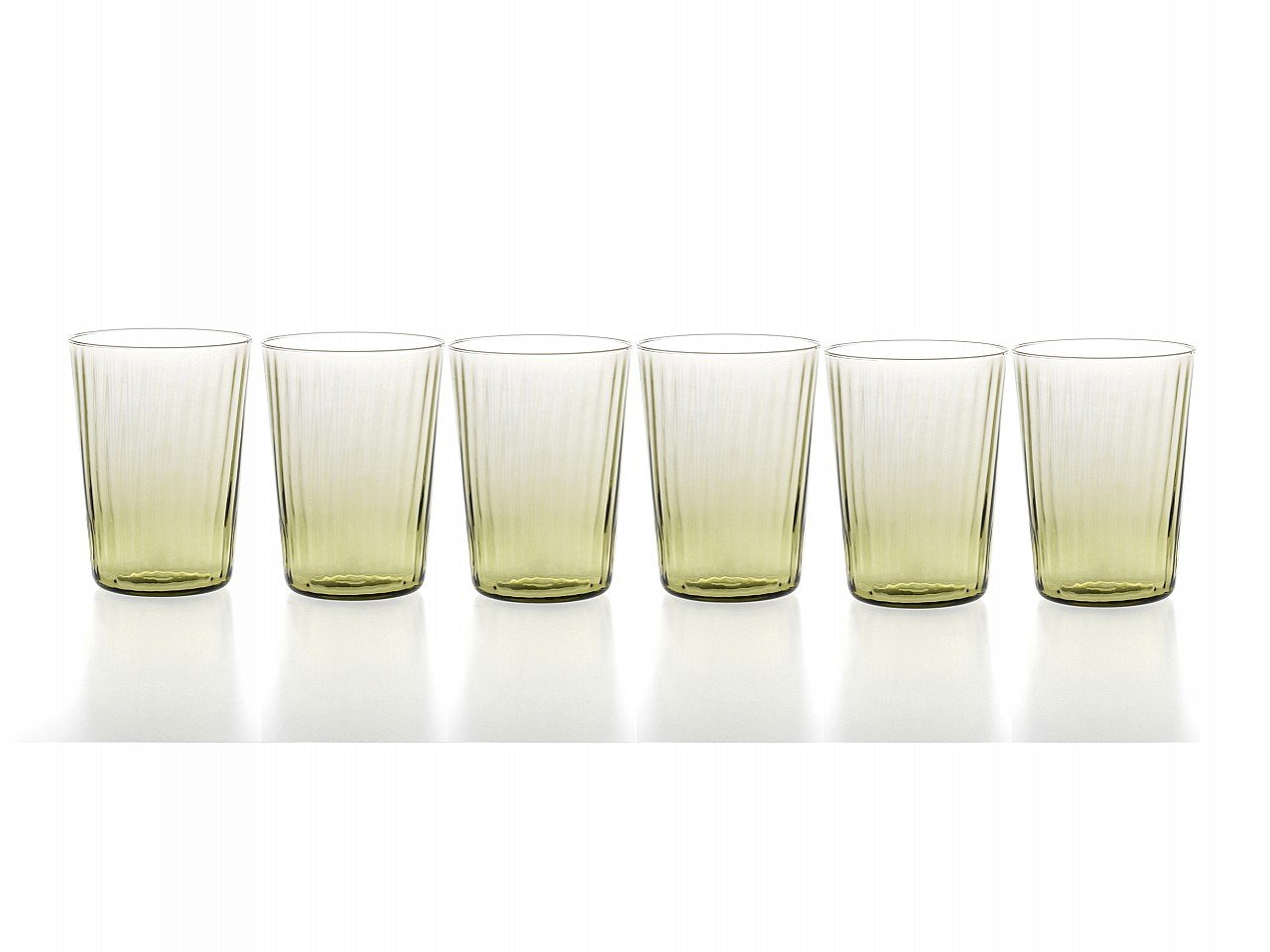 Set bicchieri alti Venier Plissè 6 pezzi - v8