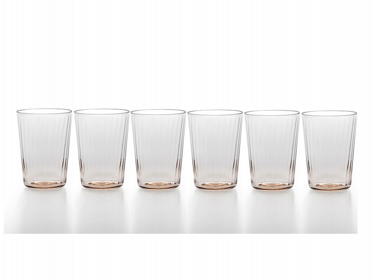 Set bicchieri alti Venier Plissè 6 pezzi - v13