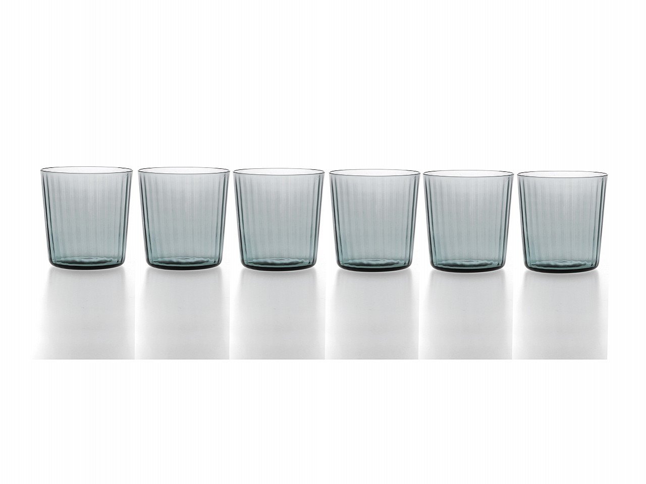 Set bicchieri bassi Venier Plissè 6 pezzi - v11