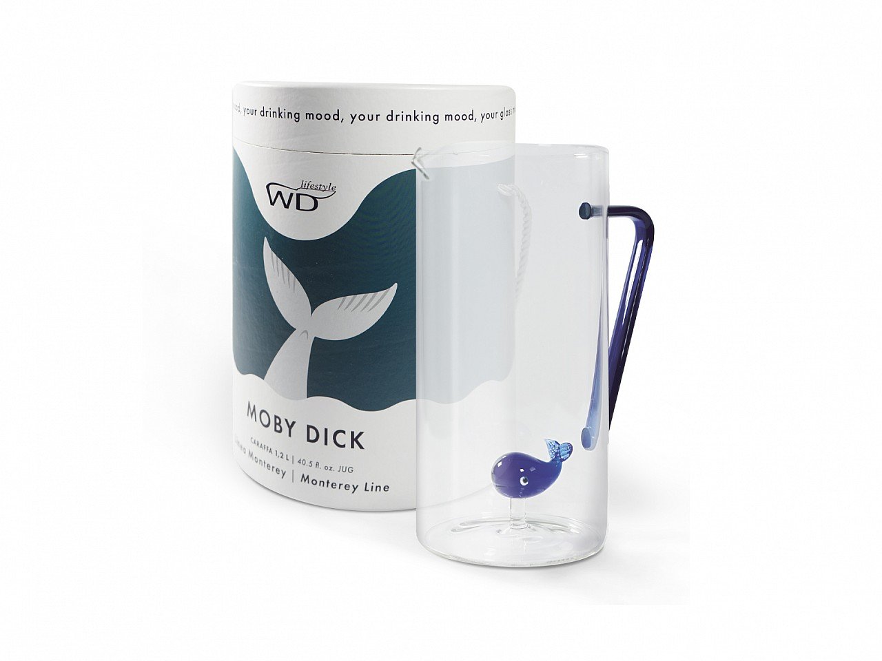 Caraffa in vetro Moby Dick -5