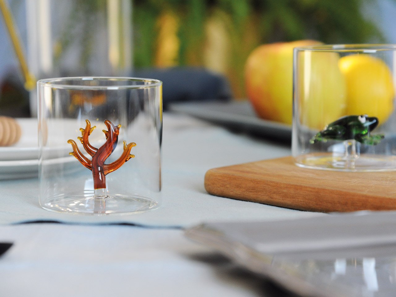 Bicchiere in vetro Corallo -3